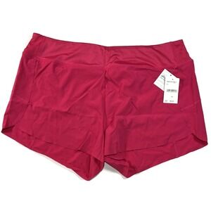 Eddie Bauer Performance Shorts Womens XL Lava‎ Pink Stretch NWT Running Yoga $55